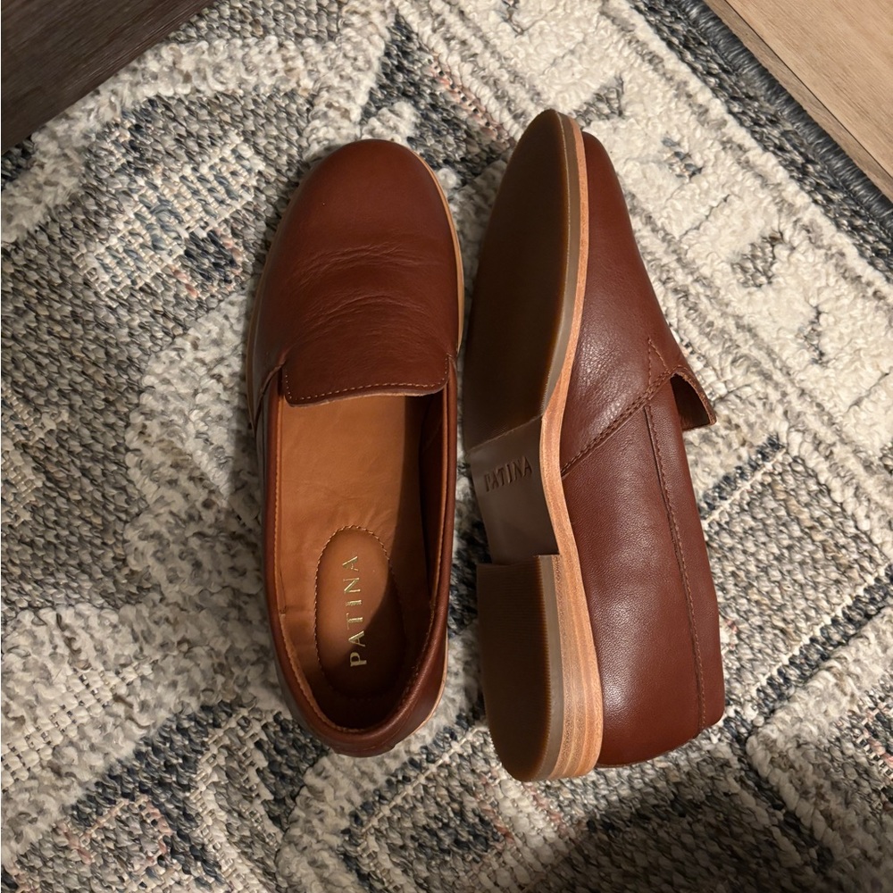 Rounded Leather Loafer